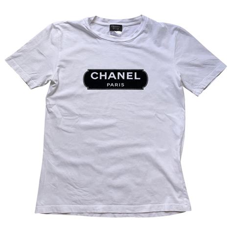 black and white chanel shirt